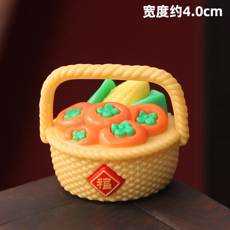 Chinese Deity Figurines Desk Organizer Creative Car Interior Zen Decor Office Stress Relief Ornament Car/Buddha Shrine Decor