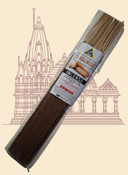 Aasha Sandalwood Jumbo Incense Sticks-16 Inch-25 Sticks