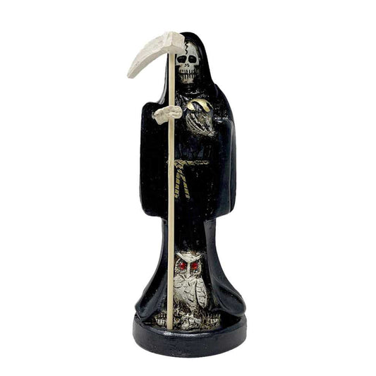 Figurine Santa Muerte Statue 6" - Black STA-6RSANTABLK 17 $ The Witches Sage LLC Stew's Incense