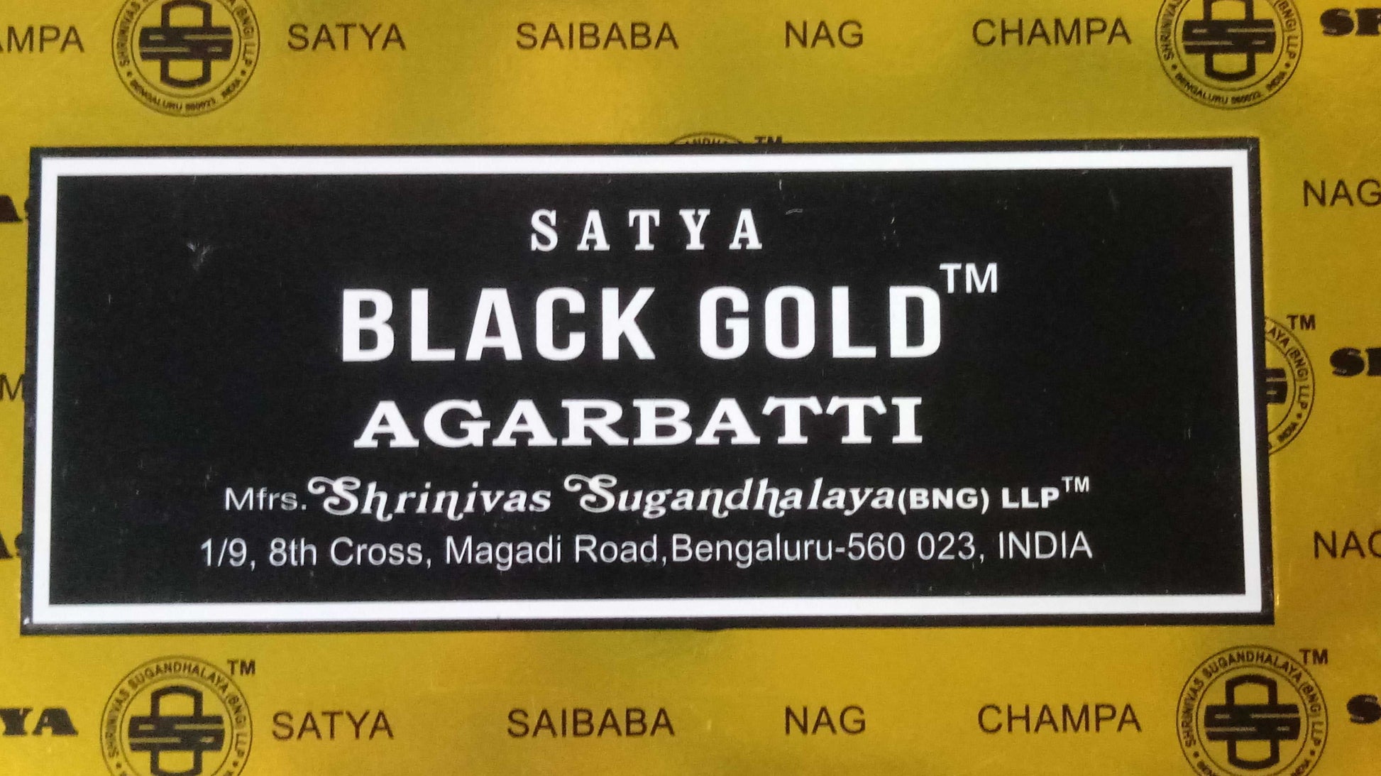 Incense Satya Black Gold Incense Sticks---15 grams 8 $ Satya Incense Satya Stew's Incense