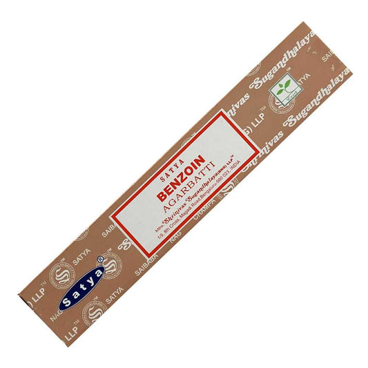 Incense Satya Benzoin Incense Sticks 15 gm 40356 1 $ Shop All The Witches Sage LLC Stew's Incense