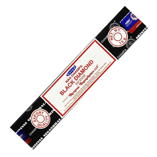 Incense Satya Black Diamond Incense Sticks 15g SNBD15 1 $ Shop All The Witches Sage LLC Stew's Incense