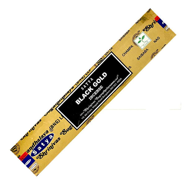 Incense Satya Black Gold Incense Sticks 15g 51278 1 $ The Witches Sage LLC Stew's Incense
