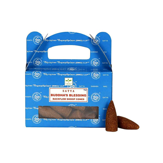 Incense Satya Buddha's Blessing Dhoop Backflow Cones 40328 4 $ Shop All The Witches Sage LLC Stew's Incense