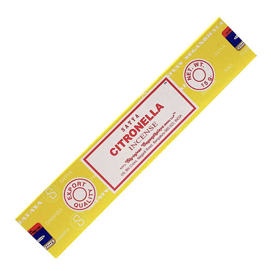 Incense Satya Citronella Incense Sticks 15 gm SC115 1 $ The Witches Sage LLC Stew's Incense
