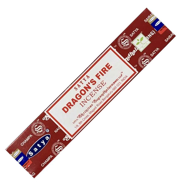 Incense Satya Dragon's Fire Incense Sticks 15g 96040 1 $ The Witches Sage LLC Stew's Incense