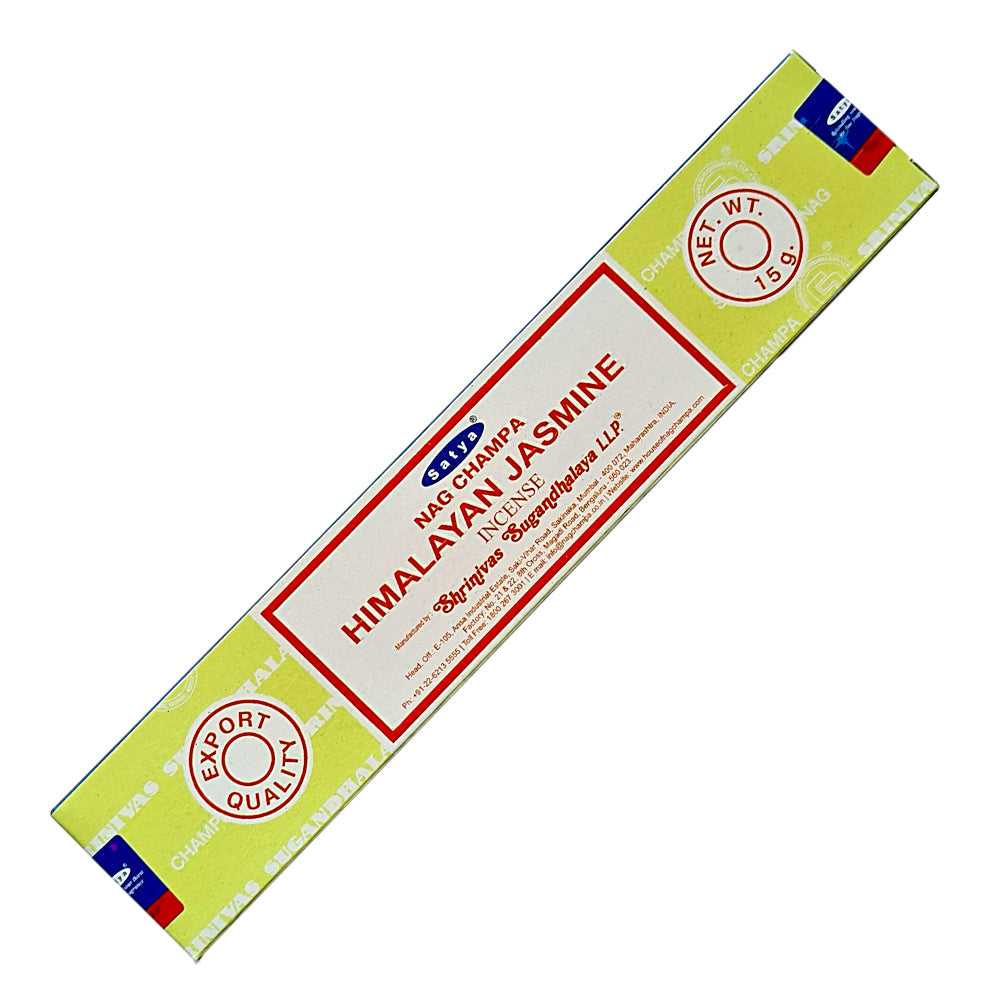 Incense Satya Himalayan Jasmine Incense Sticks 15 gm ST222 1 $ Shop All The Witches Sage LLC Stew's Incense