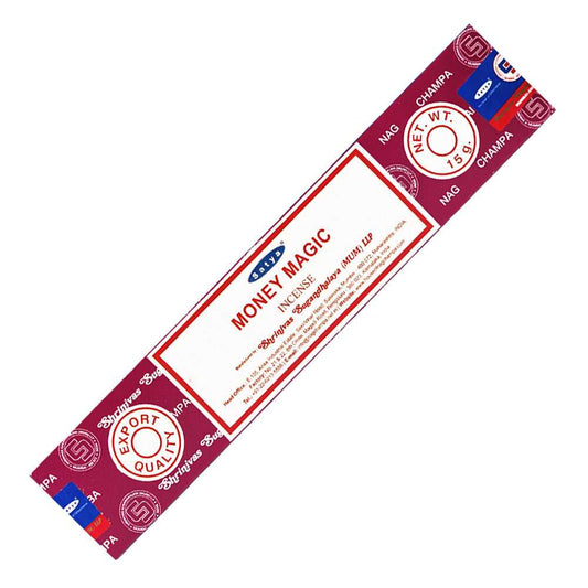 Incense Satya Money Magic Incense Sticks 15 gm ST403 1 $ Shop All The Witches Sage LLC Stew's Incense