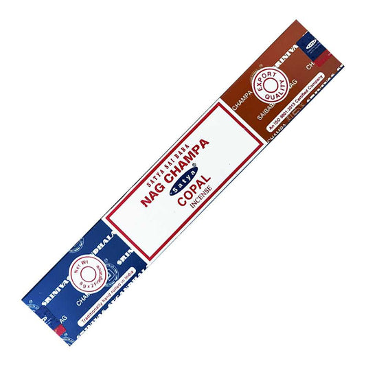 Incense Satya Nag Champa Copal Incense Sticks 16 gm ST257 1 $ Shop All The Witches Sage LLC Stew's Incense