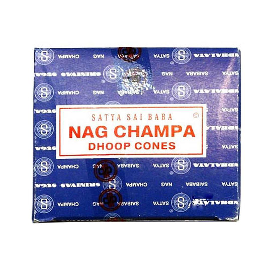 Incense Satya Nag Champa Dhoop Incense Cones NCCONE 2 $ Shop All The Witches Sage LLC Stew's Incense