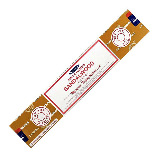 Incense Satya Nag Champa Sandalwood Incense Sticks 15g SAT-15-NCSA 1 $ The Witches Sage LLC Stew's Incense