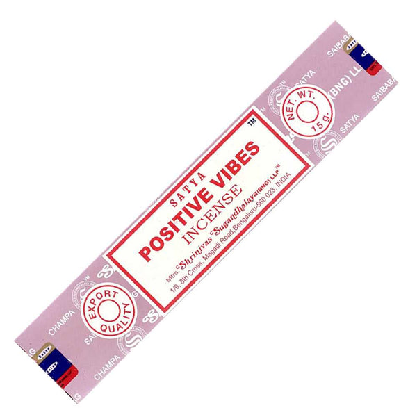 Incense Satya Positive Vibes Incense Sticks 15g 40011 1 $ Shop All The Witches Sage LLC Stew's Incense