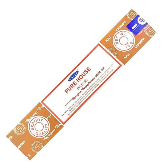 Incense Satya Pure House Incense Sticks 15 gm ST409 1 $ Shop All The Witches Sage LLC Stew's Incense