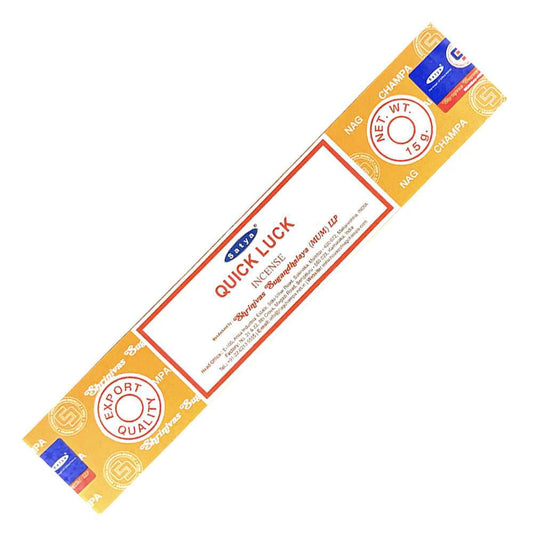 Incense Satya Quick Luck Incense Sticks 15 gm ST405 1 $ Shop All The Witches Sage LLC Stew's Incense