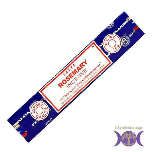 Incense Satya Rosemary Incense Sticks 15 gr ST318 (SRMY15) 1 $ Shop All The Witches Sage LLC Stew's Incense