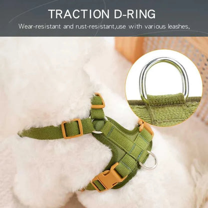 Retro Harness HP374--Retro Pet Harness for dogs，Adjustable webbing and High-quality PU Leather，Breathable mesh lining. 14:200004889#army green;5:361386 35 $ Pet Lovers Shop All Products Fashioned Furbabies Stew's Incense