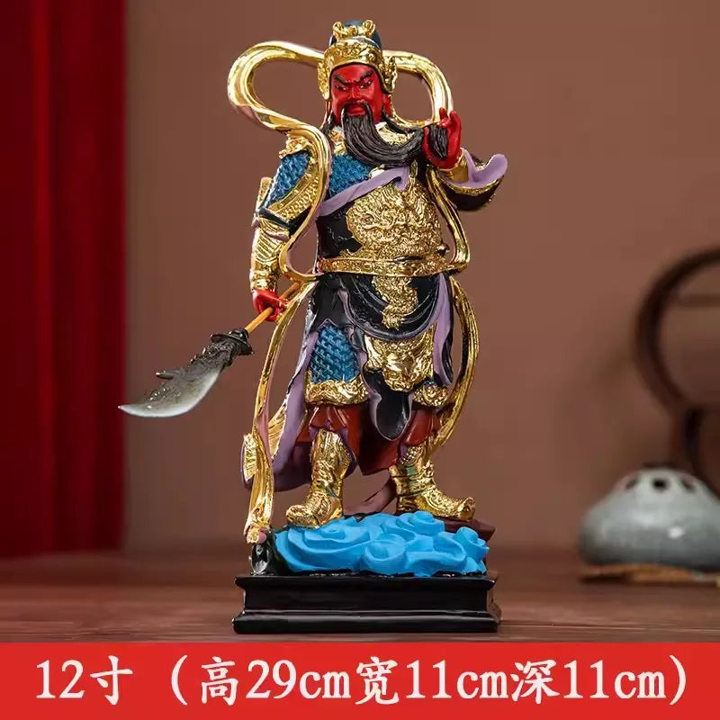 Buddhist Deity Figurine for Home Decor, God of Wealth, Guan Yu Statue, Domineering Buddha Ornament, Worship Buddha