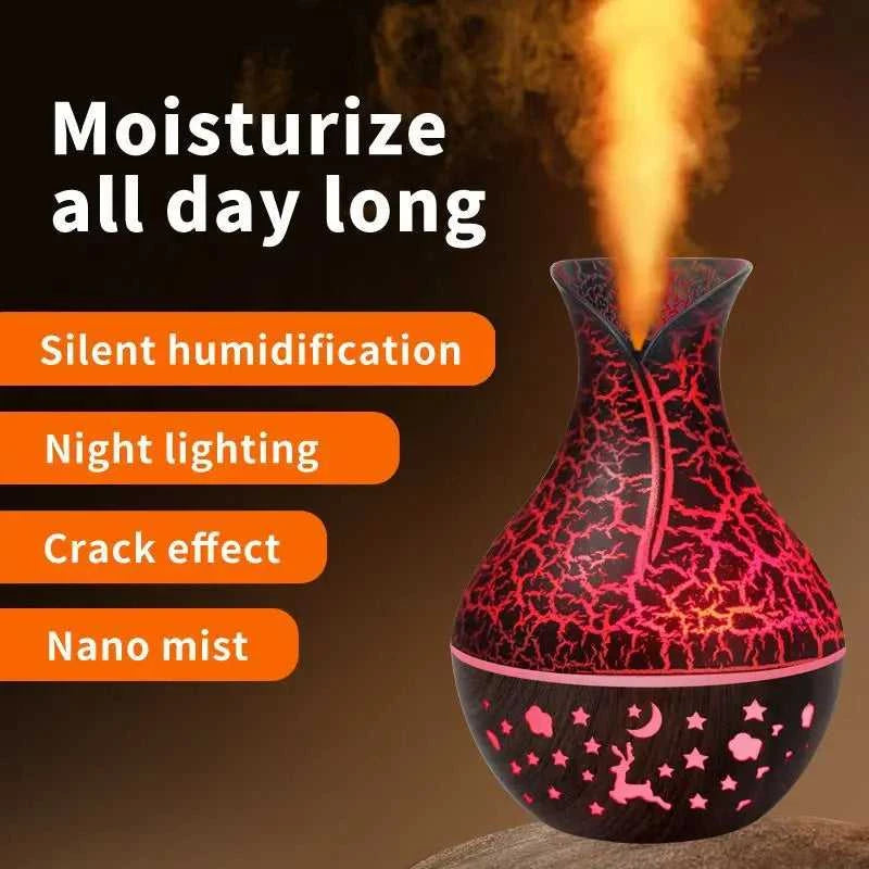  Mini USB Humidifier Wood Grain Aroma Diffuser 7 LED Color Humidifier 150ml Capacity Ultrasonic Air Humidifier Cool Mist for Home 12000044031710814 13 $ Shop1102664246 Store Stew's Incense