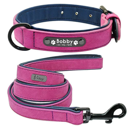 Collar and leash Leather Dog Collar Leash Custom Durable Leather Pet Collars and Leashes Walking Leads Strap Cusomized for Small Medium Large Dog 32914648747-brown collar-S 44 $ Pet Lovers Shop All Products Fashioned Furbabies Stew's Incense
