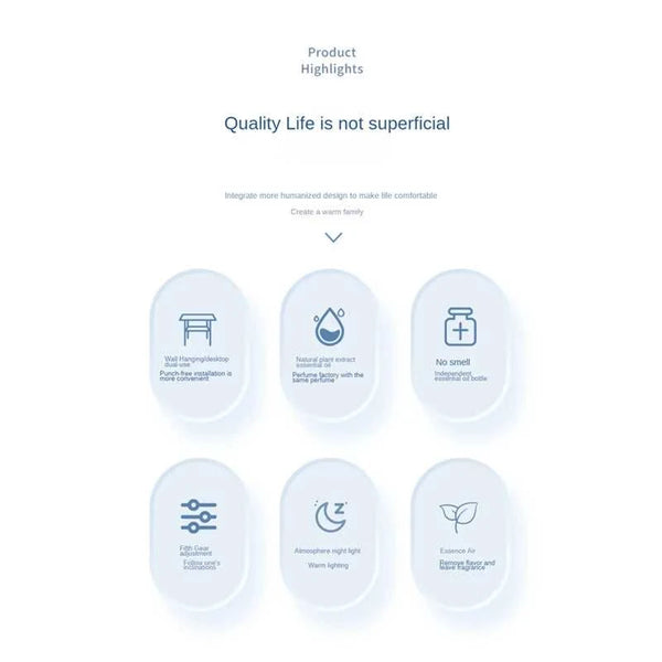  Wall Mounted Essential Oil Diffuser Rechargeable Timed Spray Aromatherapy Humidifier Digital Display Air Freshener 12000036720907586 11 $ Aijiamei Life Store Store Stew's Incense