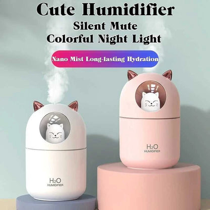  Mini 300ML USB Cat Humidifier Aroma Oil Diffuser Ultra Silent Household Bedroom Car Air Purifier with Cool Mist Light 12000050396194412 14 $ Home Gadgets Store Store Stew's Incense