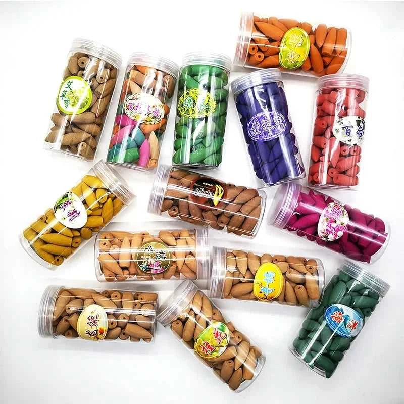  1Box About 55Pcs Bigger Backflow Incense Cones With Plastic Box 12000051692128676 11 $ MiniDeal Store Stew's Incense