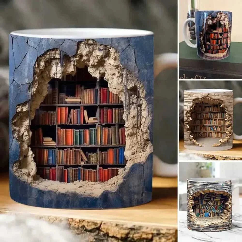 mug Bookshelf Coffee Mug ONFY012524CMGB2-1 39 $ Mugs Onetify Stew's Incense