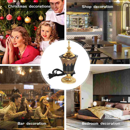 Plug-in Incense Burner Aroma Metal Decorative Burners Original Electric Censer Ceramic Holder for Decoration