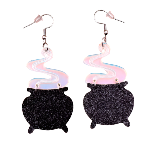 Earrings Witches Brew Halloween Earrings by Lipstick & Chrome ER-70 12 $ Shop All Quirks! Stew's Incense