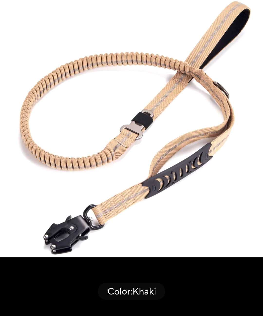 Leash Heavy duty tactical bungee leash shock absorbing reflective, no pull. sku-42281412755516 20 $ Fashioned Furbabies Stew's Incense