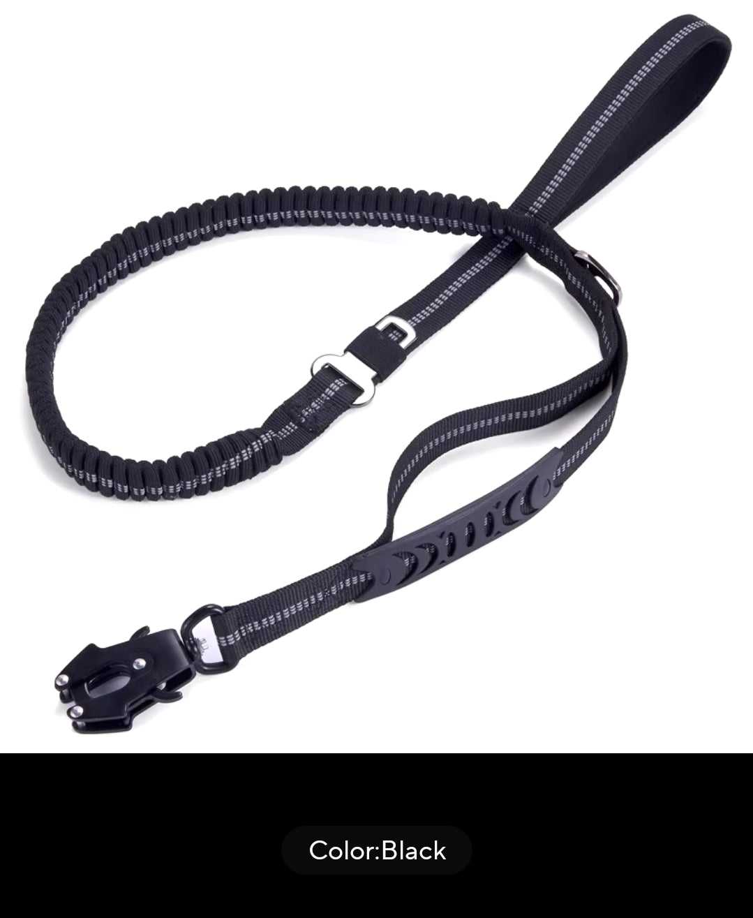 Leash Heavy duty tactical bungee leash shock absorbing reflective, no pull. sku-42281412755516 20 $ Fashioned Furbabies Stew's Incense