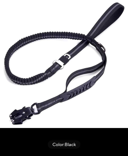 Leash Heavy duty tactical bungee leash shock absorbing reflective, no pull. sku-42281412755516 20 $ Fashioned Furbabies Stew's Incense