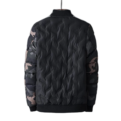 Men Jackets Mens Camouflage Bomber Jacket OPMJ0924B1-BLK-XS 69 $ Coats Onetify Stew's Incense