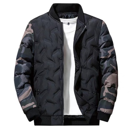 Men Jackets Mens Camouflage Bomber Jacket OPMJ0924B1-BLK-XS 69 $ Coats Onetify Stew's Incense