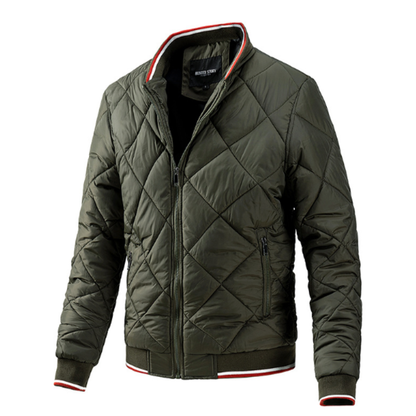 Men Jackets Mens Quilted Bomber Jacket OPMT230210C3D4-GRN-S 79 $ Coats Onetify Stew's Incense