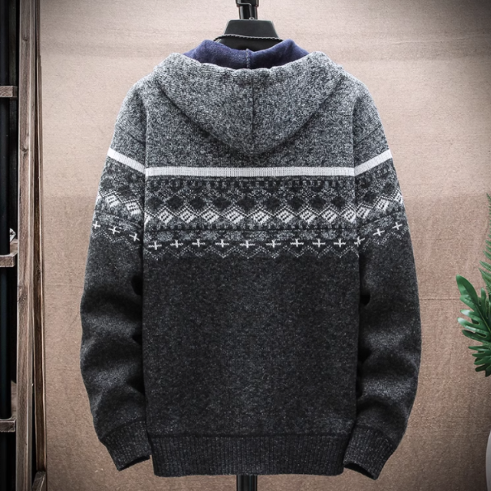 Men Jackets Mens Hooded Zipper Jacket With Prints ONFYMHJ051024K11-BLU-M 59 $ Coats Onetify Stew's Incense