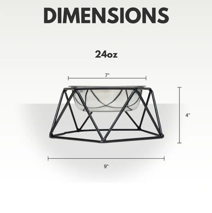 Elevated Feeders Country Living Elevated Single Dog Bowl Feeder – Geometric Design with Removable Stainless Steel Bowl EFDSS8 18 $ Pet Lovers Store American Pet Supplies Stew's Incense