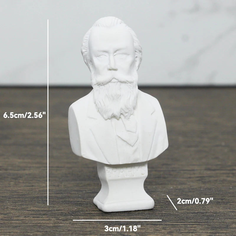 Greek Mythology God Goddess Hero David Venus Mozart Bust Figurine Sculpture Statue Plaster Sketch Practice Model Room Decoration