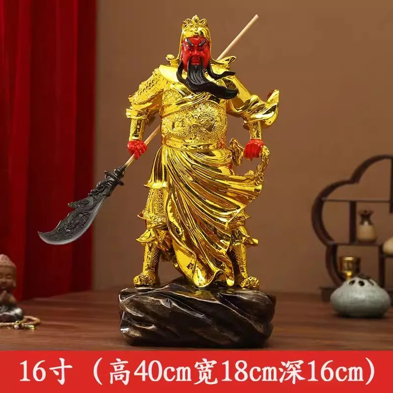 Buddhist Deity Figurine for Home Decor, God of Wealth, Guan Yu Statue, Domineering Buddha Ornament, Worship Buddha