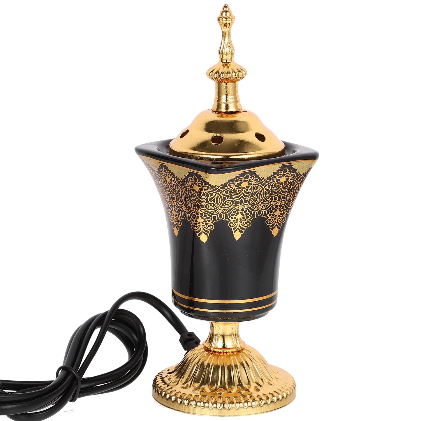Plug-in Incense Burner Aroma Metal Decorative Burners Original Electric Censer Ceramic Holder for Decoration