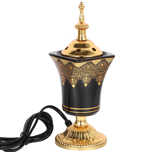 Plug-in Incense Burner Aroma Metal Decorative Burners Original Electric Censer Ceramic Holder for Decoration