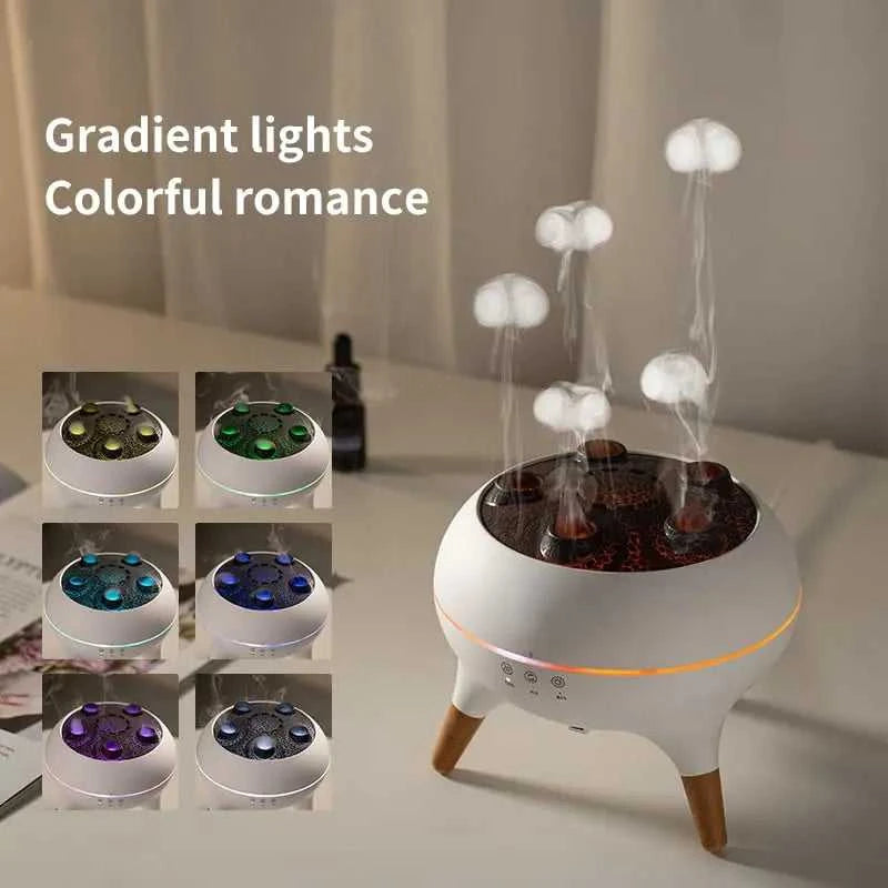  Dynamic Jellyfish Air Humidifier 250ml Essential Oil Diffuser Remote Control Bedroom Humidifier With 7 Colorful Night Lights 12000042779573265 129 $ Sky Home Appliance Store Stew's Incense