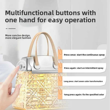  Crystal Bag Air Humidifier 300ML USB Rechargeable Aroma Diffuser Essential Oils Color Lights Mist Sprayer for Home Bedroom Gift 12000048673192211 26 $ Searide Official Store Stew's Incense