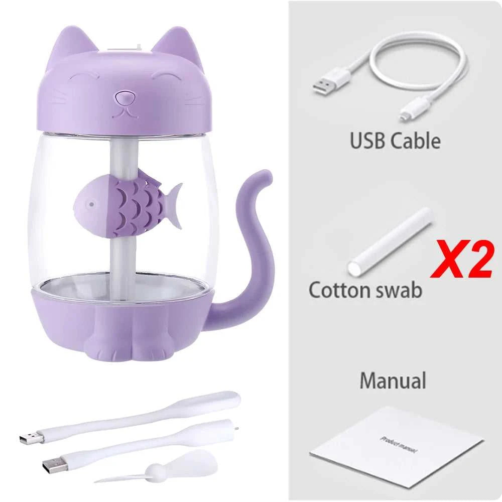  Toolikee 350ml 3in1 USB Himidifier Cat Mini Portable Ultrasonic Lovely Kitty Humidifier with Fan and Night Light Aroma Diffuser 12000037264239739 20 $ Turmera Official Store Stew's Incense