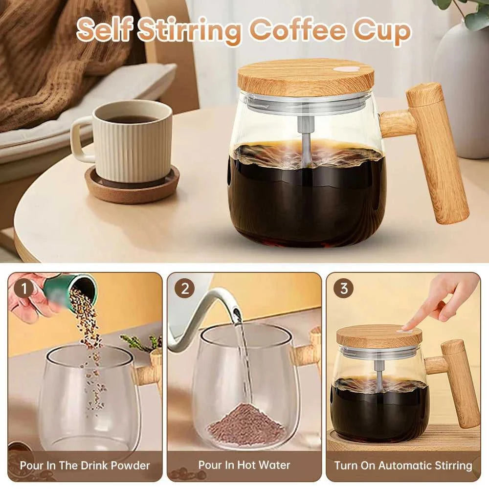 Mug 400ML Self Stir Glass Coffee Mug ONFY060524CMB2 36 $ Mugs Onetify Stew's Incense