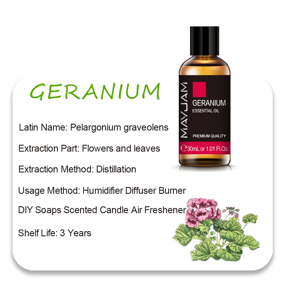 MAYJAM 10ml 30ml 100ml Essential Oils For Humidifier Diffuser Aroma Oil - Various Fragrances