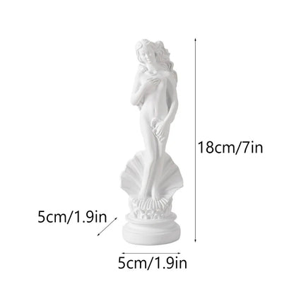 1 PC Venus Aphrodite Hellenic Divine Sculpture Resin Deity Figurine Home Decor Art Piece Creative Greek God Miniature Decoration