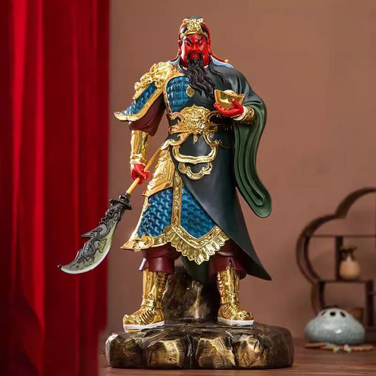 Buddhist Deity Figurine for Home Decor, God of Wealth, Guan Yu Statue, Domineering Buddha Ornament, Worship Buddha