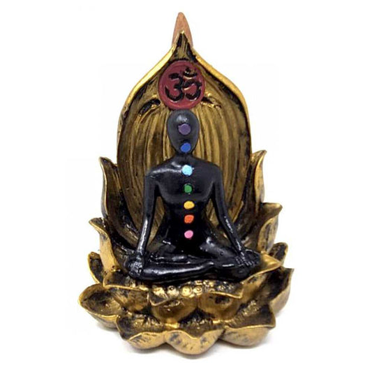 Incense Burner Seven Chakra Backflow Incense Burner BFL-17 27 $ Shop All The Witches Sage LLC Stew's Incense
