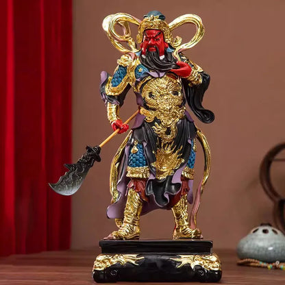 Buddhist Deity Figurine for Home Decor, God of Wealth, Guan Yu Statue, Domineering Buddha Ornament, Worship Buddha